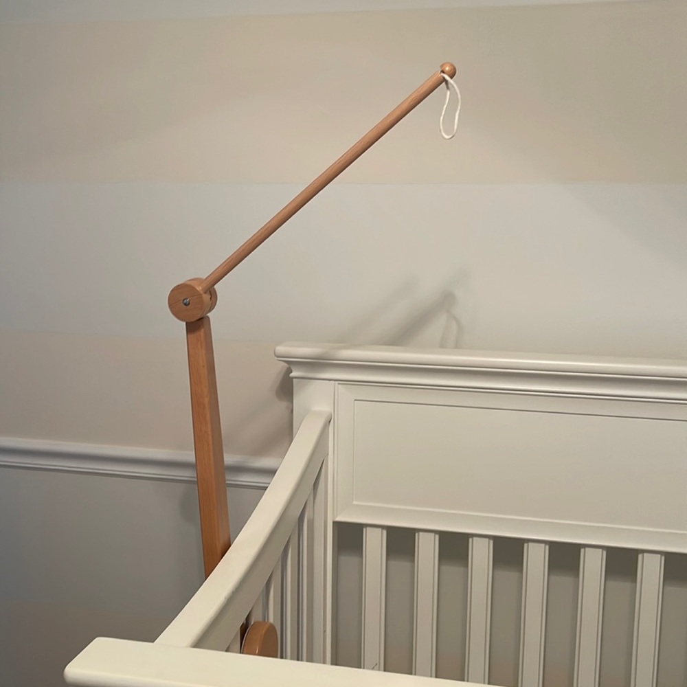 Wooden mobile arm